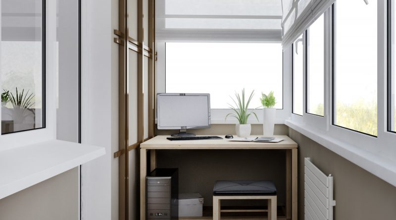 Рабочий кабинет на балконе: 5 важных нюансов