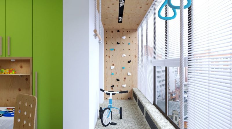 Как можно грамотно использовать балкон в детской комнате?