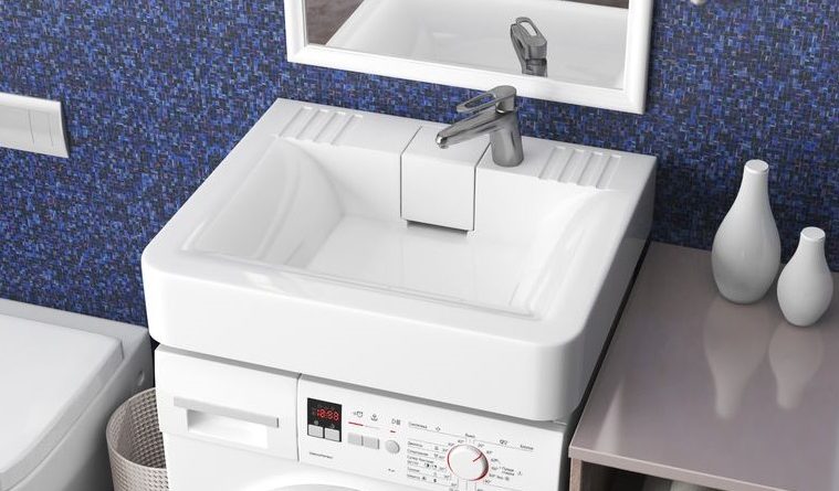 Раковина над стиральной машиной: плюсы и минусы