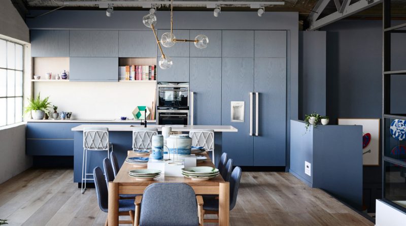 Классический синий: цвет 2020 года по Pantone на современной кухне