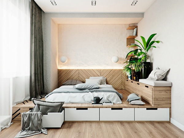Экономим место в спальне: 5 советов от дизайнера
