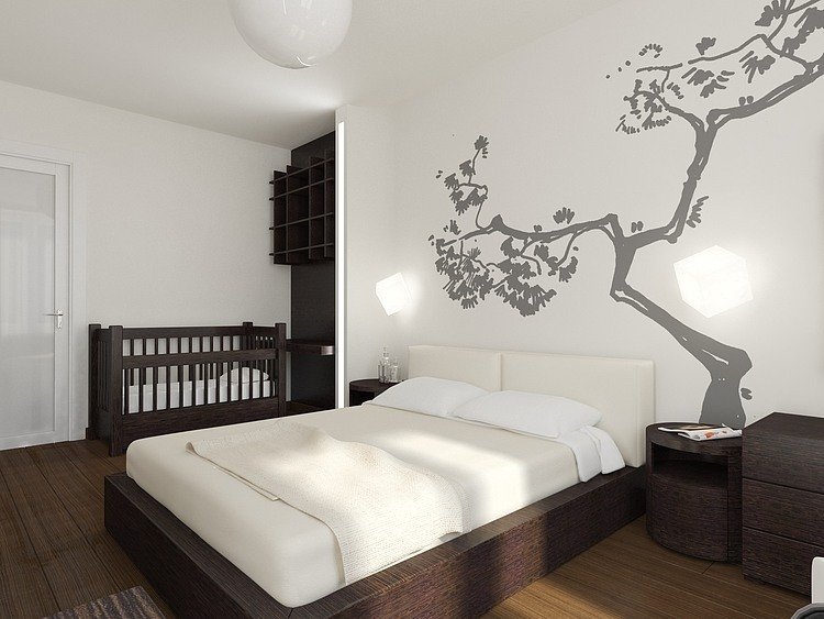 Дизайн спальни с детской кроваткой: совмещаем спальню и детскую в фото