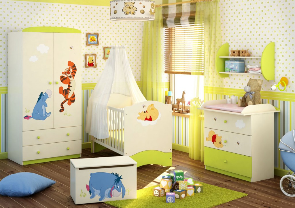 интерьер детской комнаты для малыша 