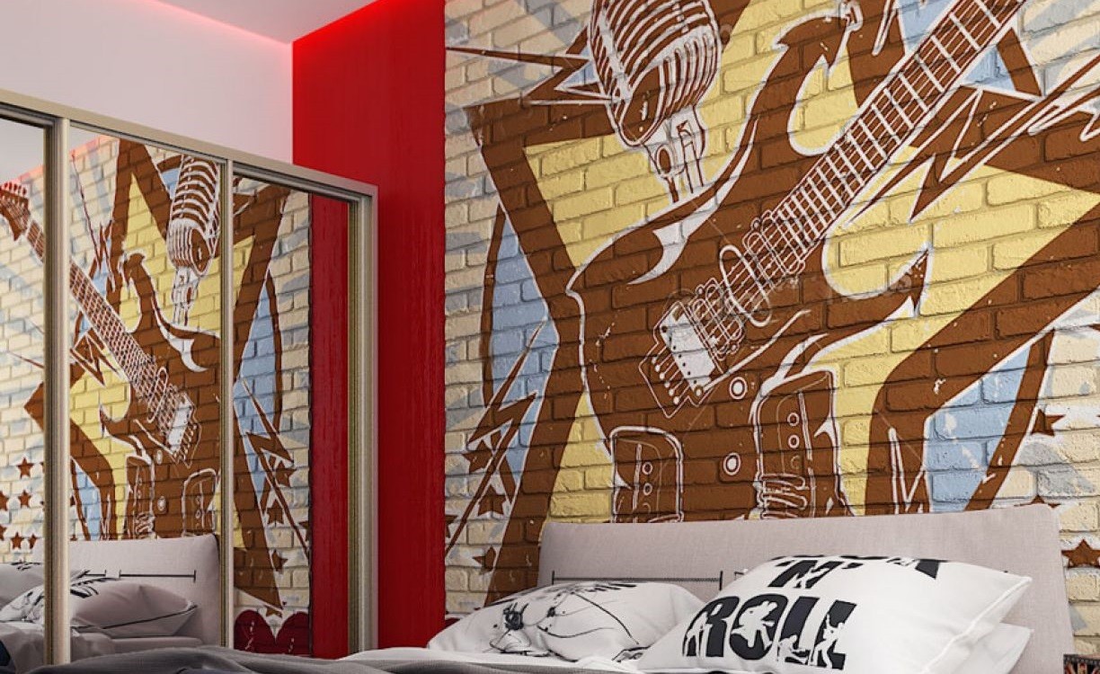 Рок жив!: дизайн комнаты рок-музыканта