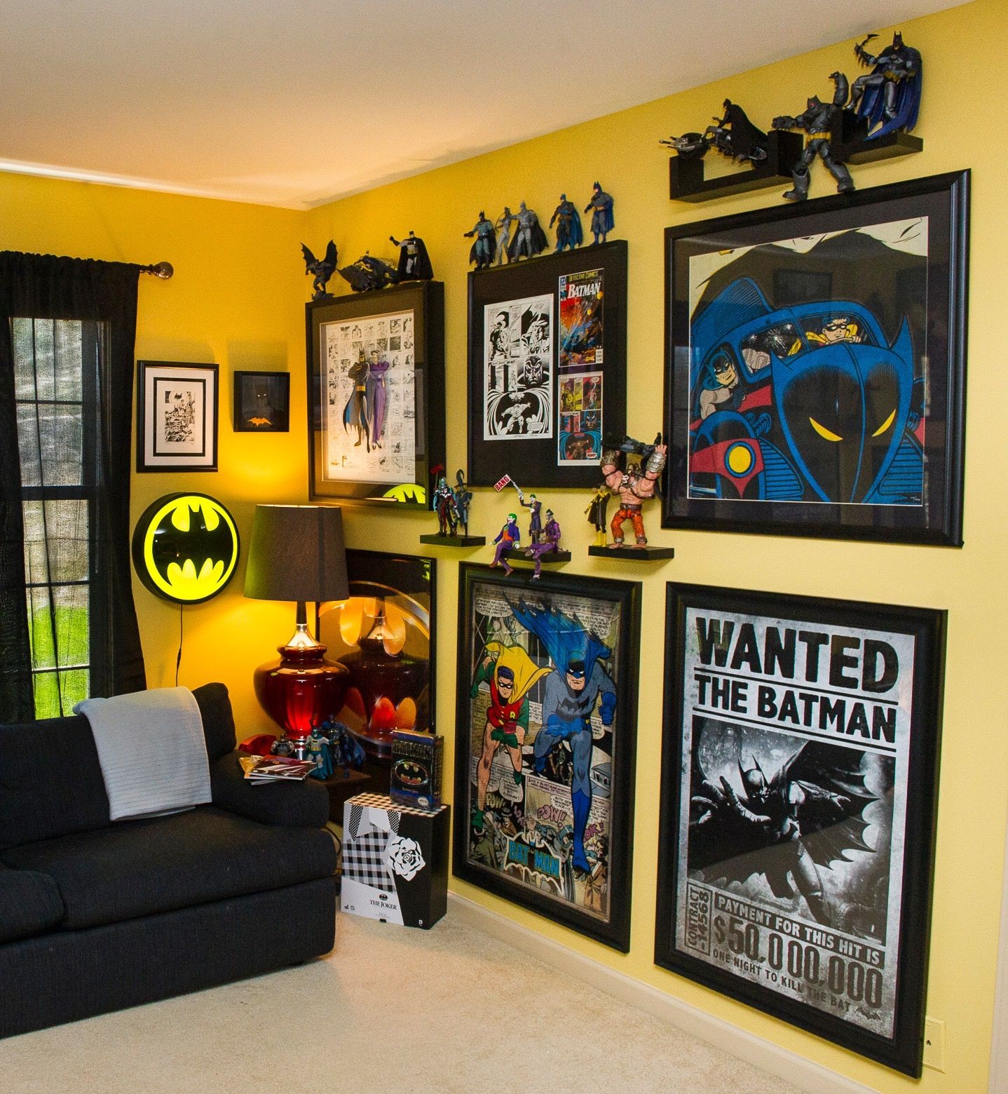 комната в стиле бэтмен