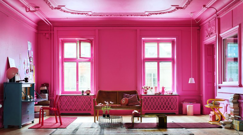 Кофейно розовый цвет в интерьере