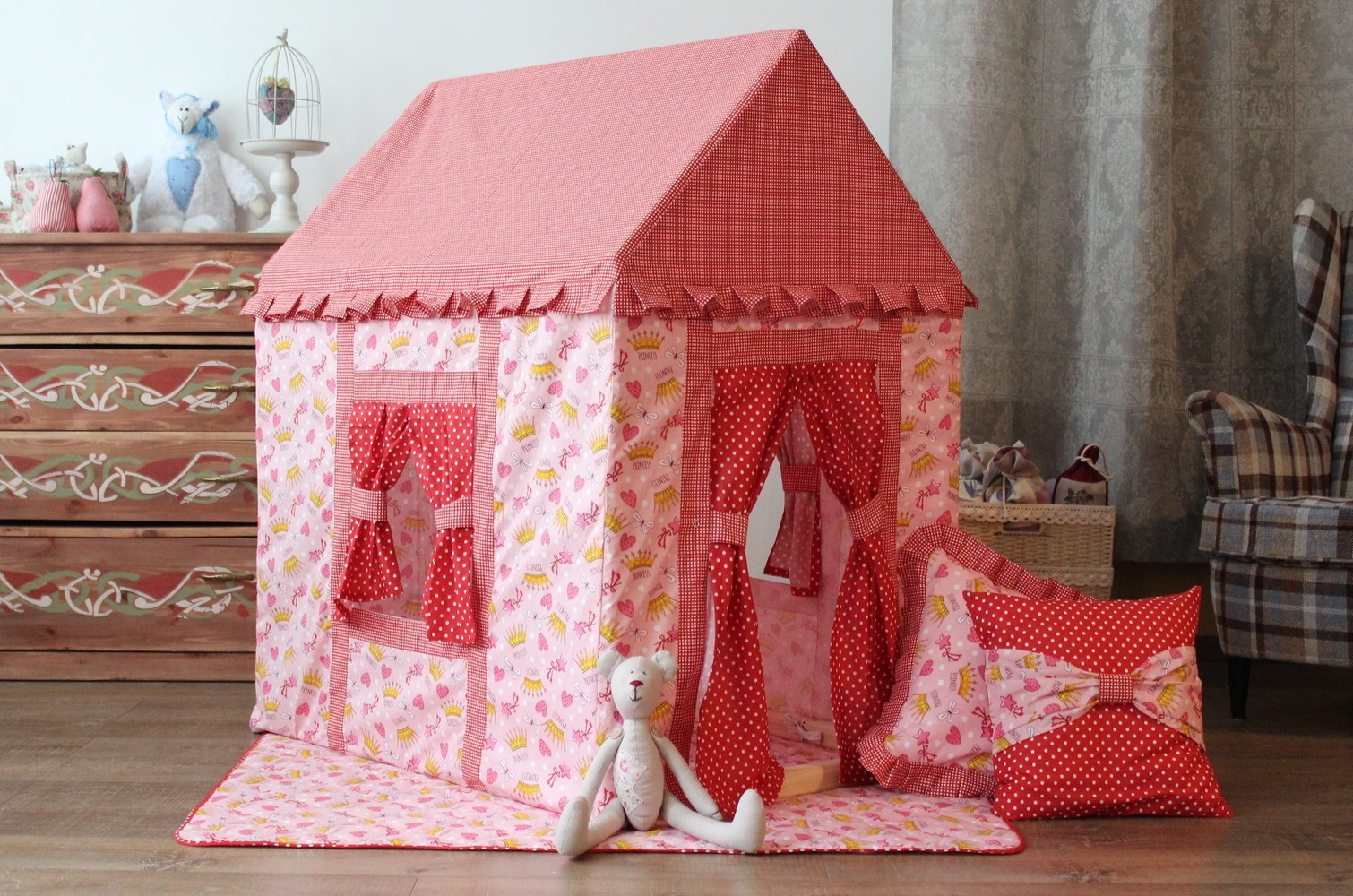 Детская палатка домик своими руками: 6 пошаговых фото, чтобы сделать самому