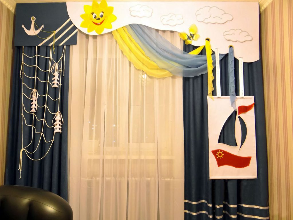 Самостоятельный пошив штор в детскую: подбор ткани и оформление комнаты
