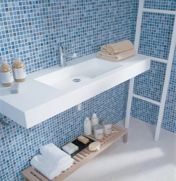 Плитка мозаика для ванной: виды мозаики и технология монтажа