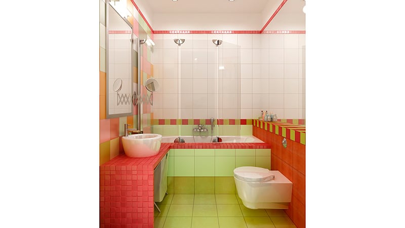 Отделка ванных комнат и туалетов: фото примеры