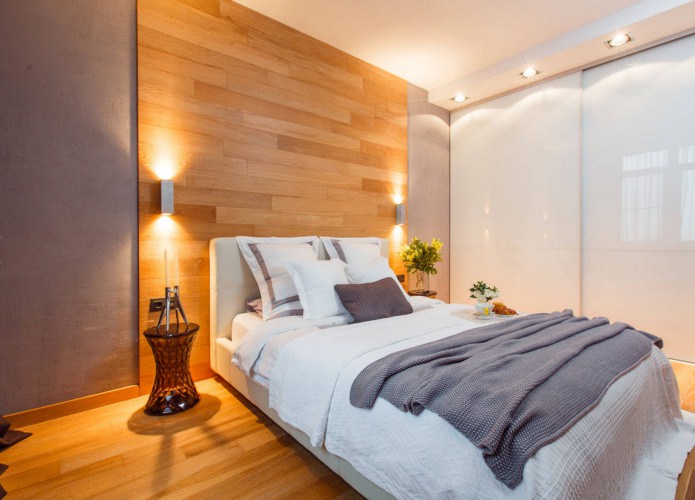 Дизайн стен в спальне: выбор цвета, варианты отделки, 130 фото в интерьере