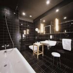 10 топовых черных ванных комнат - тренд 2019 года