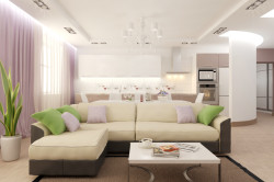 Красивая и удобная гостиная 30 кв м: дизайн совмещенного пространства