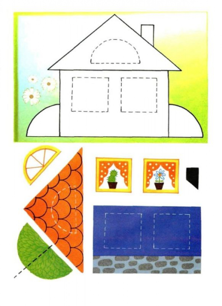 Аппликации для детей из бумаги и из осенних листьев: фото и видео