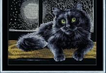 Вышивка крестом коты: кошки британские, наборы на крыше, рыжие и черные картинки, фото лунного ленивого кота