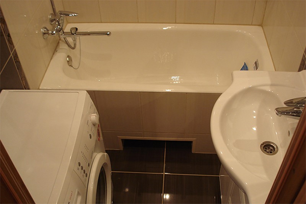 Дизайн ванной комнаты в хрущевке со стиральной машиной – советы специалистов