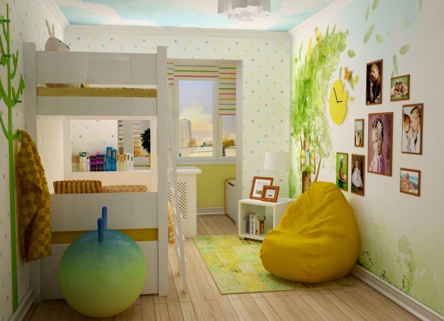 Дизайн спальни 10, 13, 15 м2 в многоэтажках для семьи с ребенком, фото