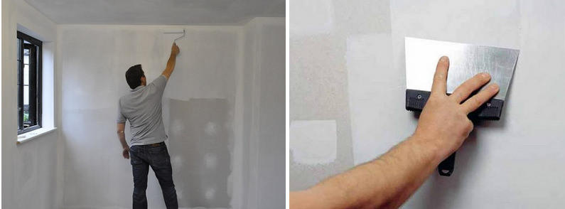 Грунтовка для стен под обои: белая, какую выбрать для гипсокартона, какая лучше, своими руками, видео, как грунтовать, акриловая, фото