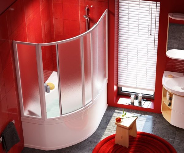 Раздвижные шторки для ванны – современная и стильная защита от брызг
