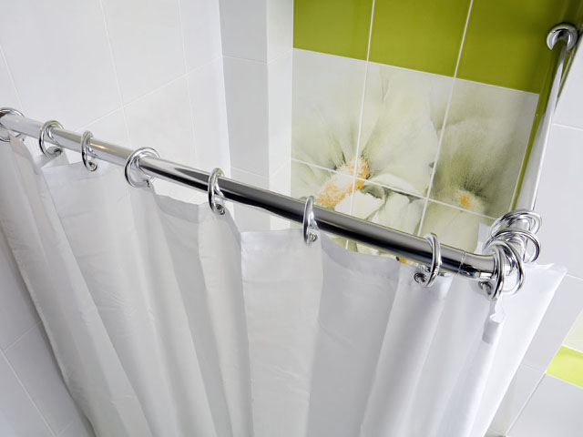 Штанга для шторы в ванную комнату: особенности выбора и установки