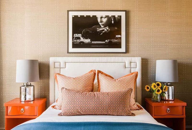 Обои в спальню фото дизайн 2019: комбинированные, модные 2019, современные идеи, в маленькую спальню, стиль в интерьере спальни, новая коллекция, видео