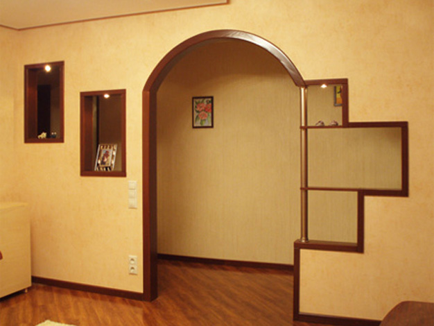				Варианты дизайна арки в коридоре
