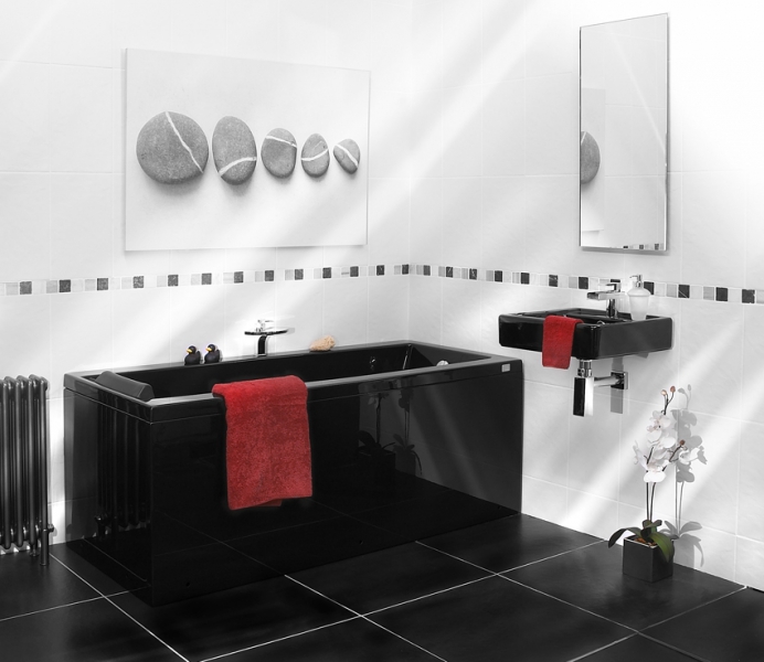 Черная ванная комната – грамотно дозируем цвет