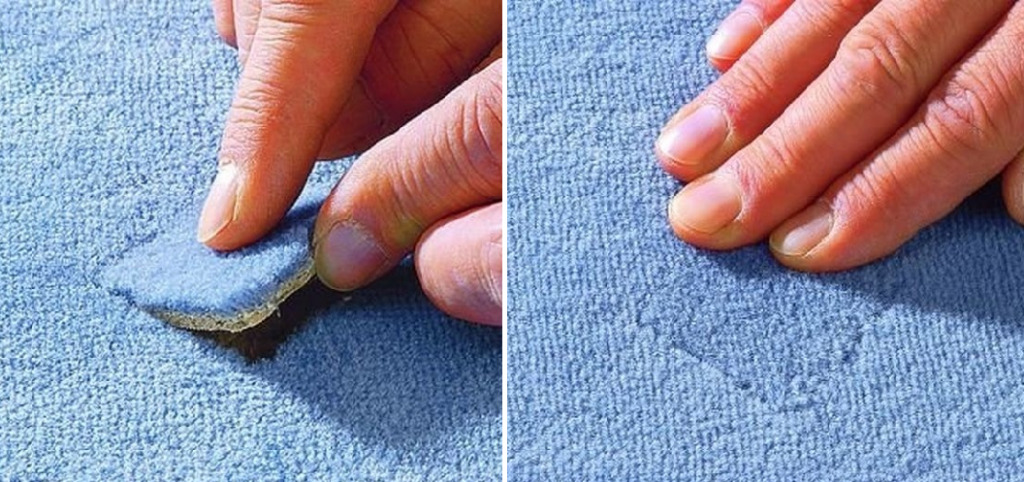 Как замаскировать прожженное пятно на ковре