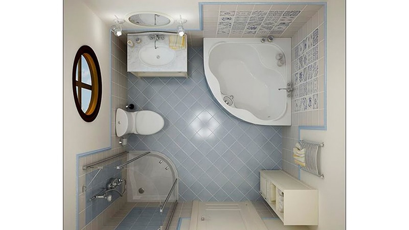 Ремонт ванной комнаты: фото малых размеров помещения