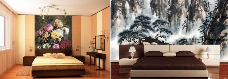 Обои в спальню фото дизайн: для поклейки стен, с разными, для маленькой комнаты, наклейки с фотообоями, современные идеи, новинки, видео