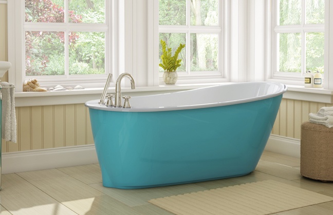Цветная ванна – яркий акцент и отличное настроение!