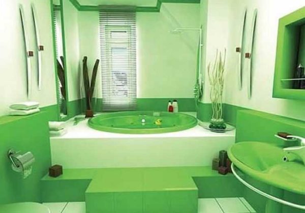 Какой краской покрасить стены в ванной вместо плитки фото