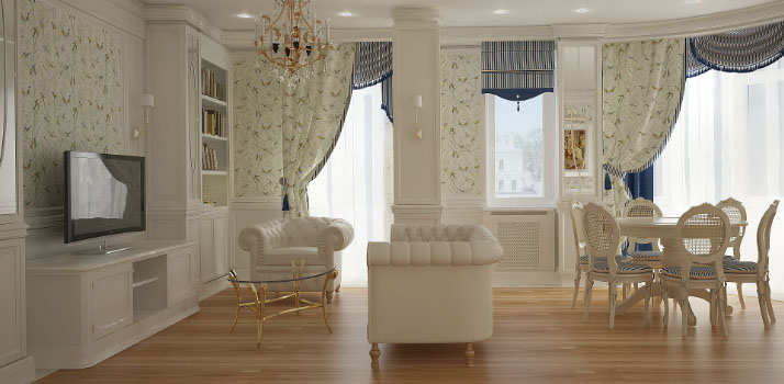 Идеи для маленькой квартиры студии — какие шторы увеличивают пространство