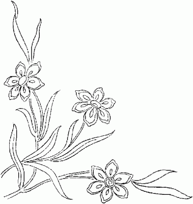 Рисунки цветов для батика 