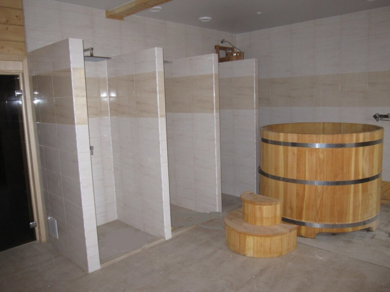 Моечная: отдельная комната в бане