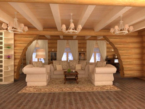 Дизайн деревянного дома внутри в фото и видео