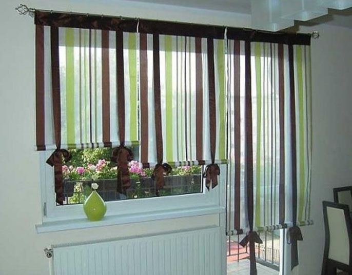 Дизайн и варианты штор на кухню с балконом: ответы на все вопросы