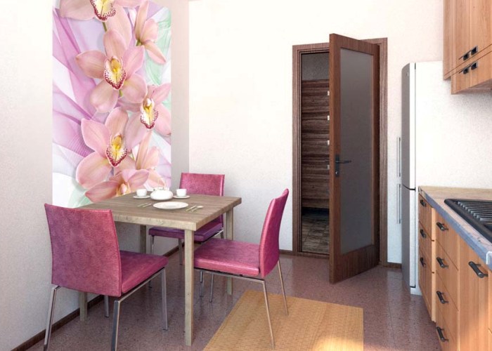 Обои для стен с орхидеями, используем в интерьере цветочную тематику