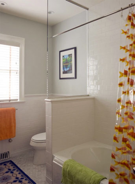 Перегородки в ванной комнате – стильно и функционально