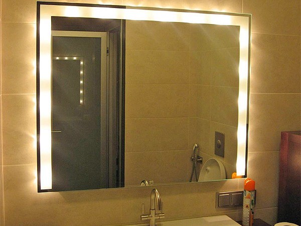 Светильники для зеркала в ванной комнате