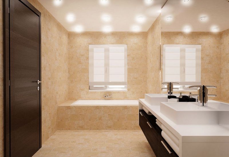 Влагозащищенные точечные светильники для ванной комнаты