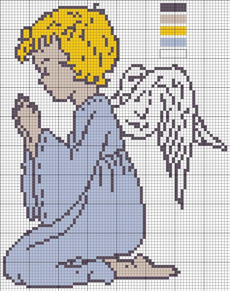 Вышивка крестом ангелы: схемы крестиком ангелочков света, набор для вышивания, как вышить хранителя