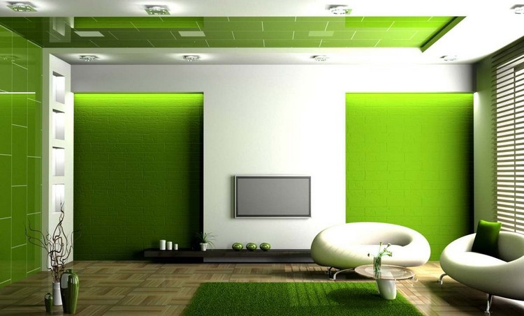 Зеленый ковер в интерьере: прогулка по зеленой траве в собственной гостиной (37 фото)
