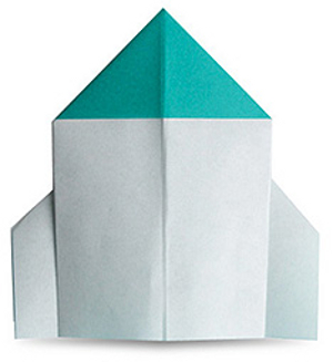 Ракета из бумаги и картона на палочке: схема с инструкцией и фото