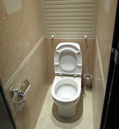 Какими бывают сантехнические рольставни в туалете