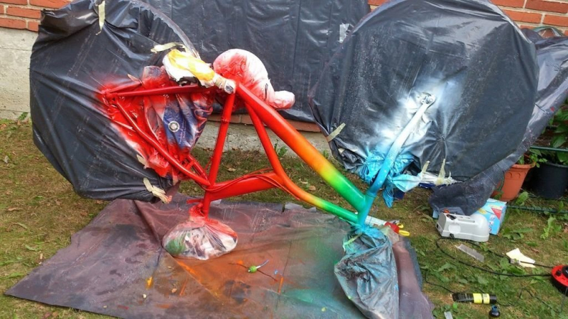 Как покрасить велосипед своими руками