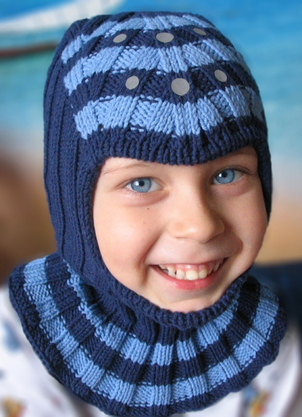 Шапка-шлем для мальчика с помпоном: мастер-класс с фото и видео