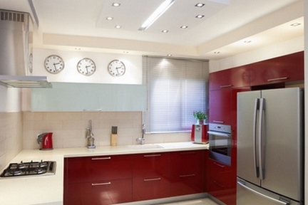 Часы в интерьере кухни: оригинальные настенные кухонные часы (20 фото)