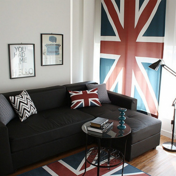 Ближе к Лондону: британский флаг в интерьере (Union Jack — 80 фото)