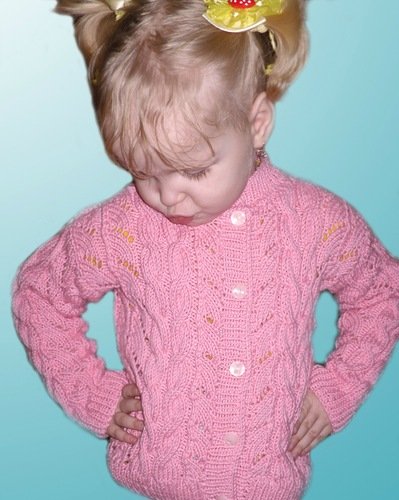 Вязаная кофта для девочки спицами: варианты для девочки 2 лет, ажурная кофточка своими руками
